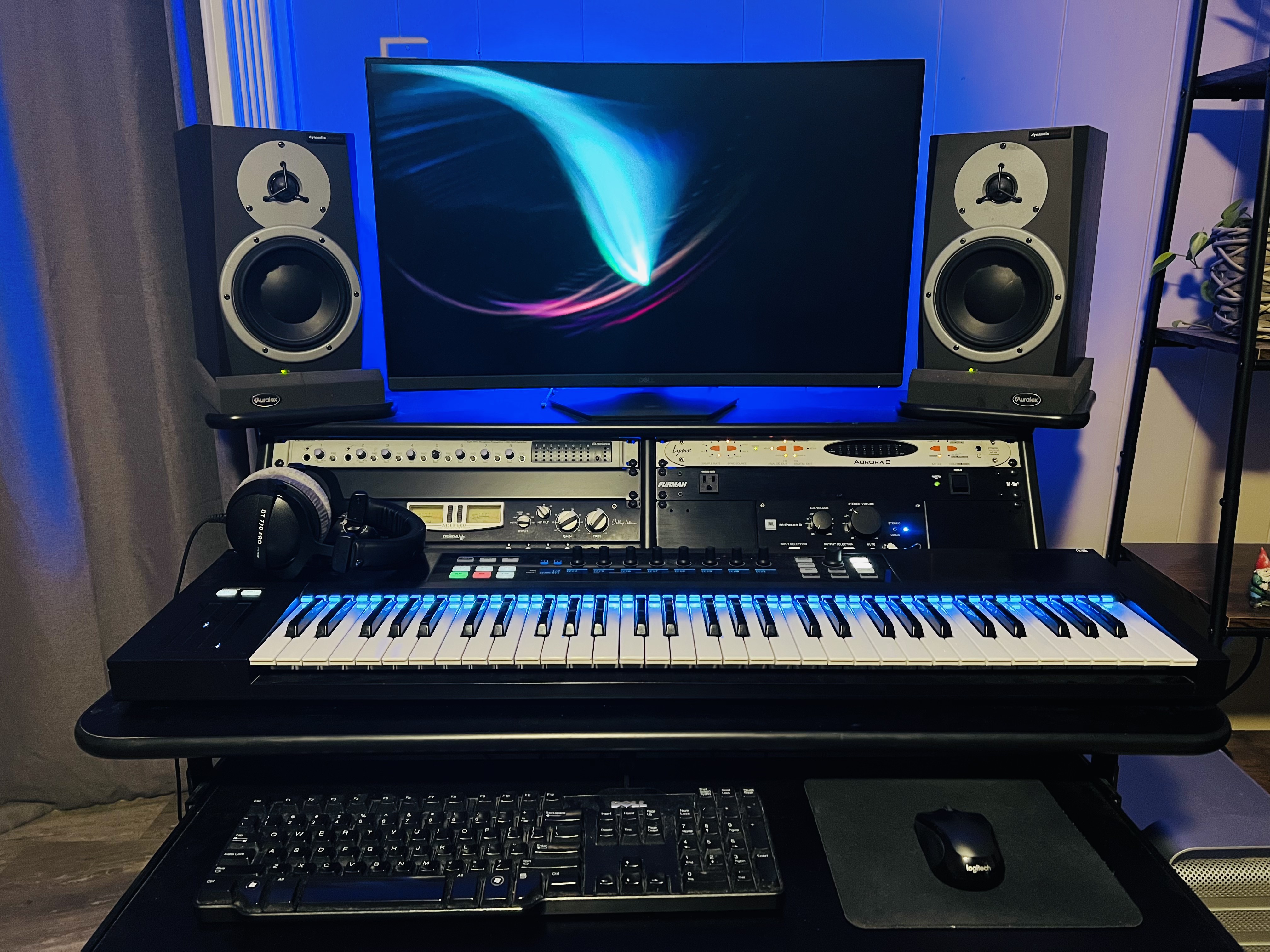 Computer workstation in the music lab